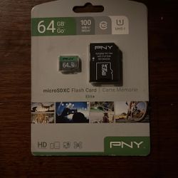 PNY MicroSDXC Flash Card 64gb