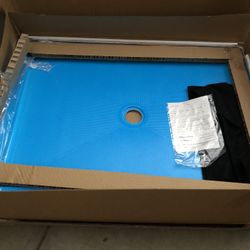 Miseno MNOSB4836C Rectangular Shower Base with Single Threshold and Center Drain White Shower 48" X 36 inch