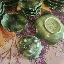 Leaf  Italian  Hand Painted  Sets