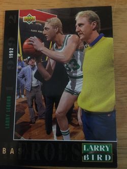 Basketball card Larry Bird memorable