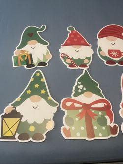 Christmas Gnome Yard And Window Decorations 