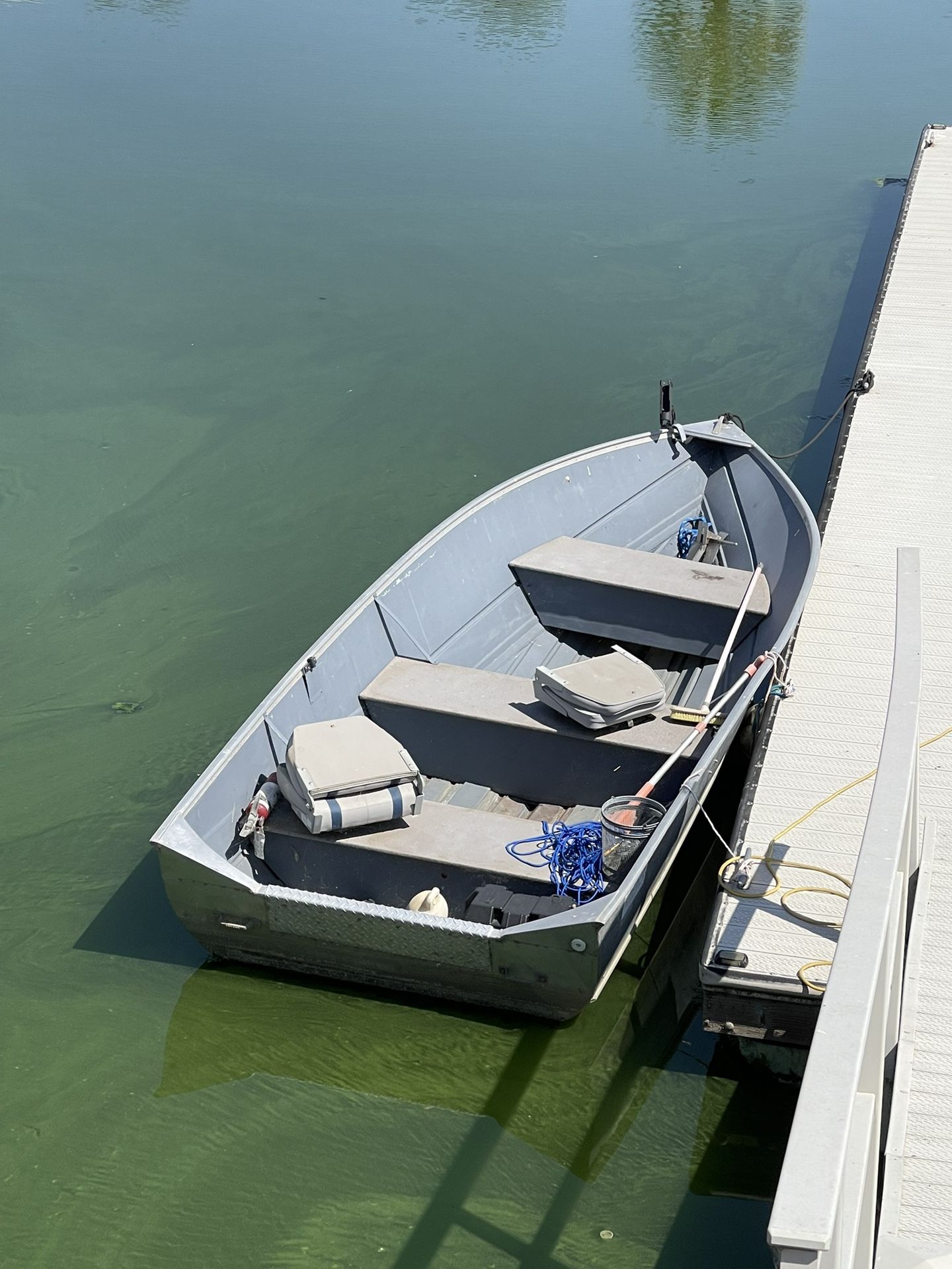 1981 15ft Gregor aluminum welded deep mod v (Read Description)