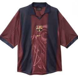 Travis Scott x Nike x FC Barcelona Retro 2000/01 Home Skeleton Jersey