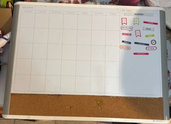 U Brands Dry Erase Monthly Calendar Board