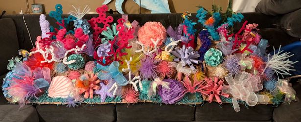 Handmade Under-the-Sea Coral Reef Display | Mermaid Party Decor | One-of-a-Kind luxury event prop