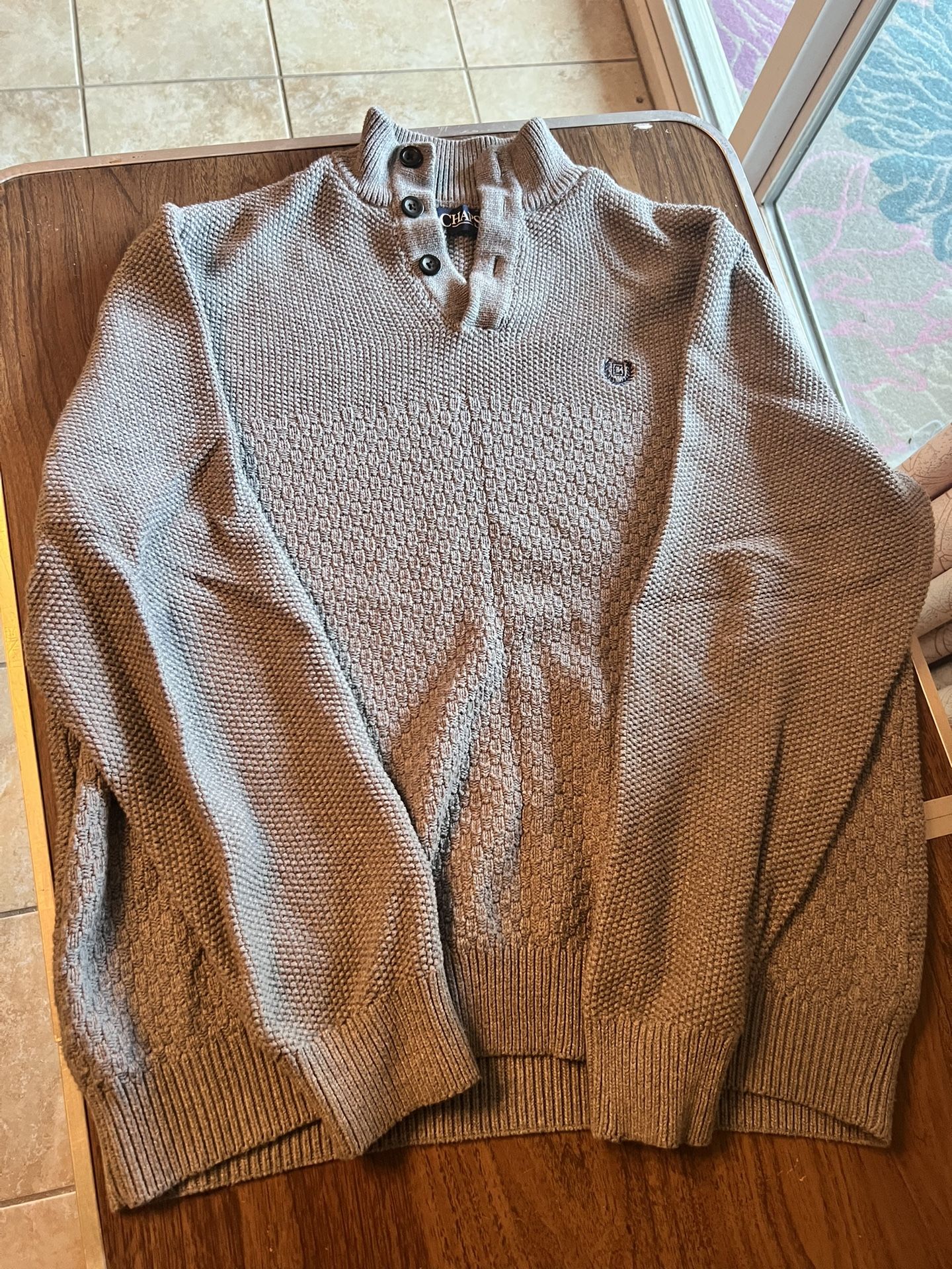 Chaos Men’s Sweater Large Grey