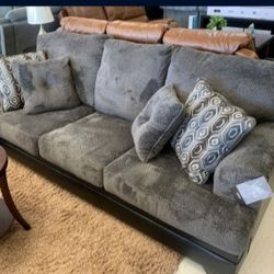 Millingar Smoke Color Sofa Couch Same Day Delivery 🚚