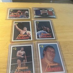 Vintage WWF Andre The Giant Wrestling Card Lot