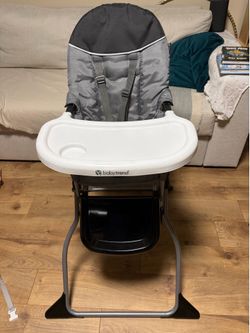 Babytrend gray black high chair