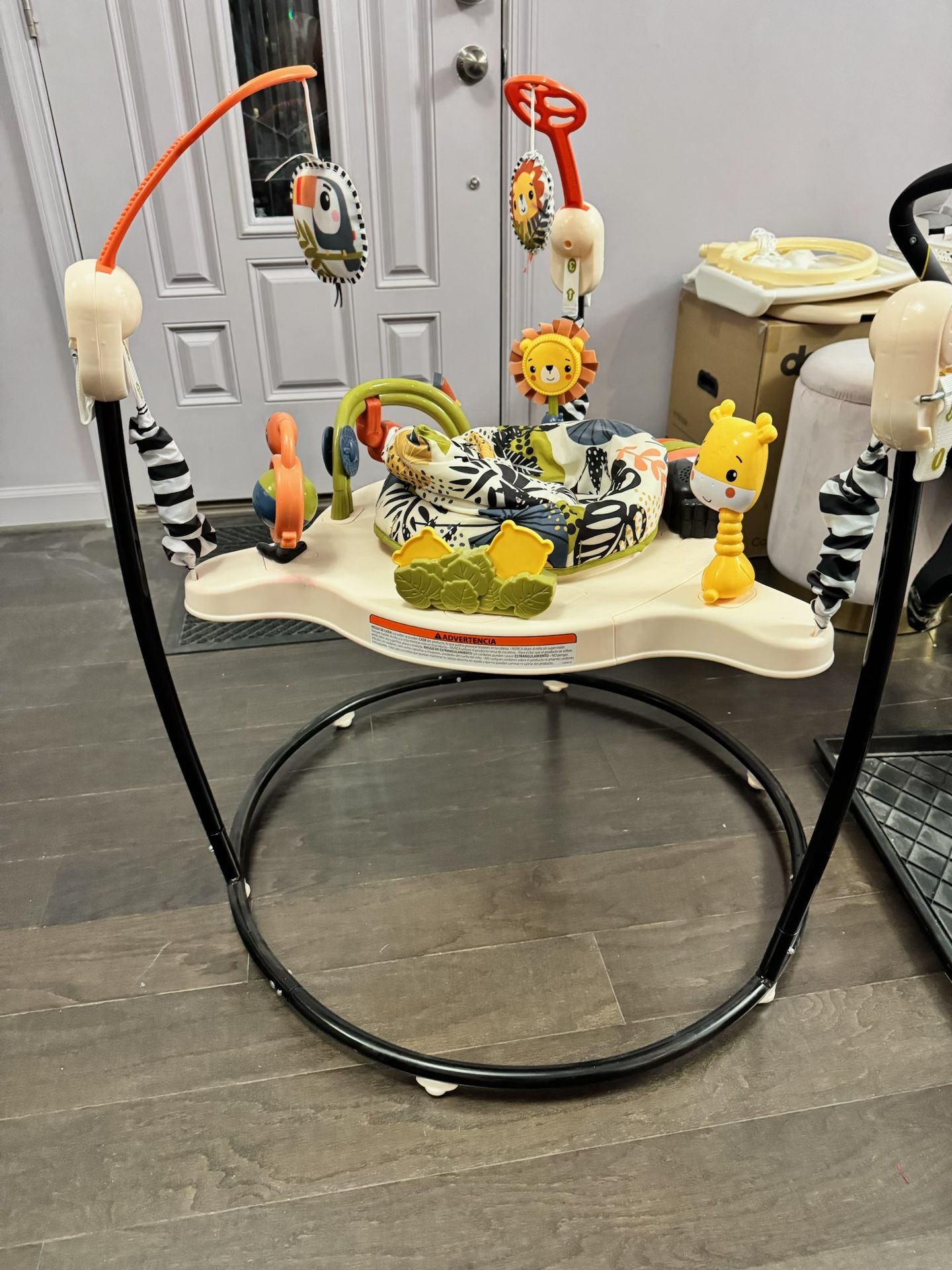 Fisher-Price Palm Paradise Jumperoo Baby Activity Center with Lights & Music