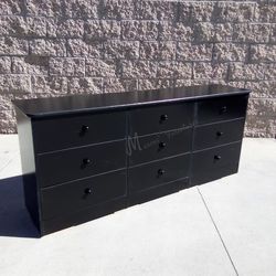 Black Bedroom Wide Dresser!