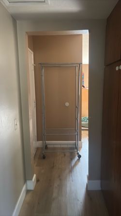 Hanging Clothes Rack with Shelves