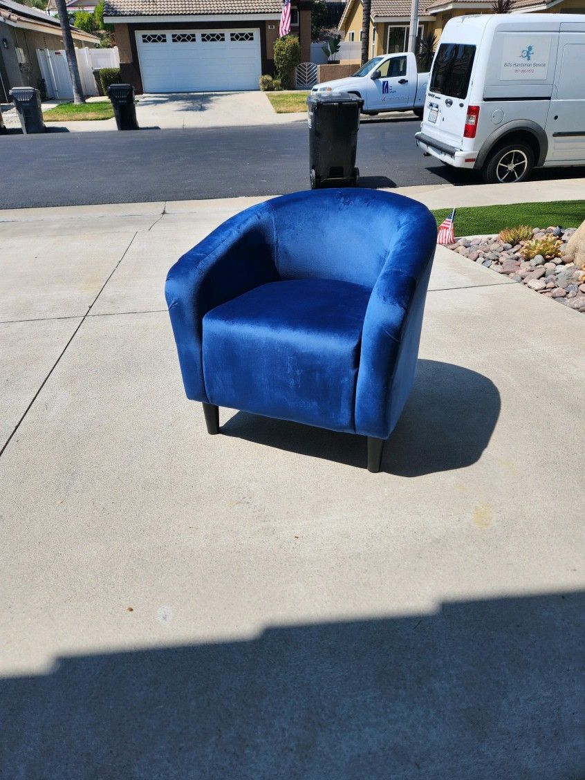 Navy blue  Velvet Club Chairo