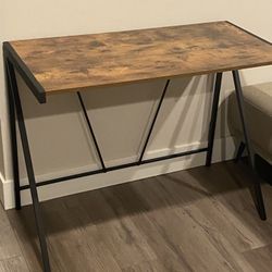 Industrial Style Writing//Computer Desk Compact Great For Small Spaces W39”D19”H29.5”
