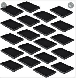 Velvet Lined Stackable Jewelry Trays 13.7” x 9.4” x 1.2”