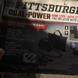 Tire Inflater With Led Light 