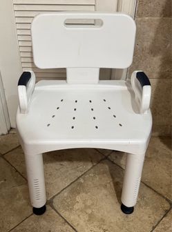 Shower Chair with side Arms Adjustable