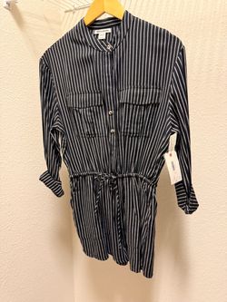 Billabong Striped Long Sleeve Romper