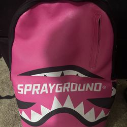 Pink sprayground backpack