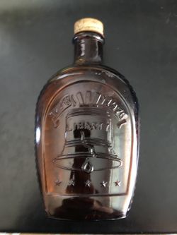 Vintage Log Cabin Syrup Bottle 