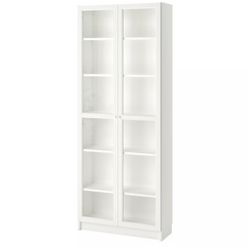 $200 OBO 2 IKEA Billy Bookcase With Glass Doors