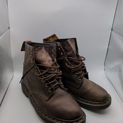 VINTAGE Dr. Martens 939 Made in England Brown Leather 6-Eye Boots - UK 6 / USW 8