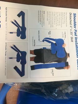 Shoulder Pad Therapy System with 4" x 35" Belt