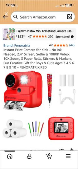 Instant camera for kids