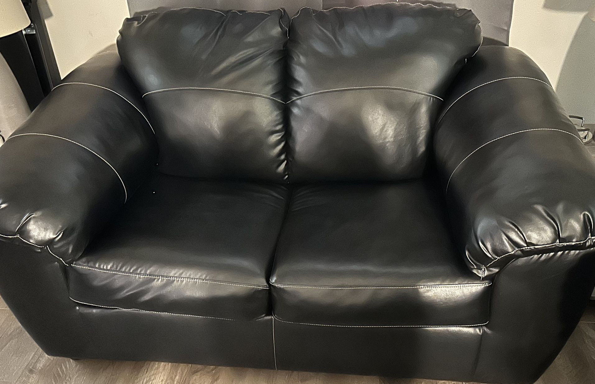 Black Leather Sofa