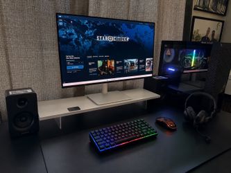 Gaming PC Setup - iBUYPOWER i5-13600KF / RTX 4060 / 27in Monitor + Speakers