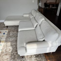 White Sectional Sofa 