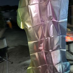 Giant Number 1  Rainbow Multicolor 40 Inch Balloon