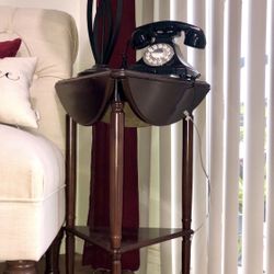 Mahogany Triangle & Round End-table | $50 OBO