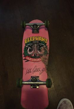 Rare Elephant pink mini signed by Mike V