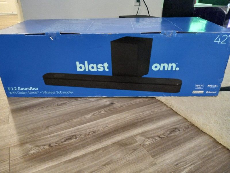 Onn WiFi Soundbar With Subwoofer And Dolby Atmos For Sale