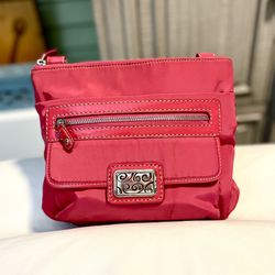 *EUC* Brighton Go Crossbody Bag - Out & Inside Pockets - Key Ring Nylon Interior