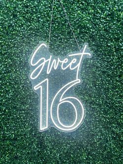 Sweet 16 neon sign