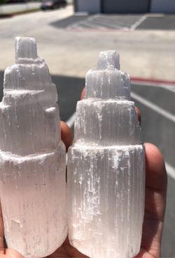 Selenite crystals