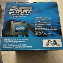 Motorcycle Battery GTX 12BS