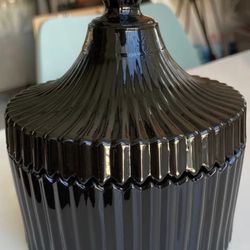 6 Luxury Glass Candle Vessels With Lid 8oz (240ml) Color Black