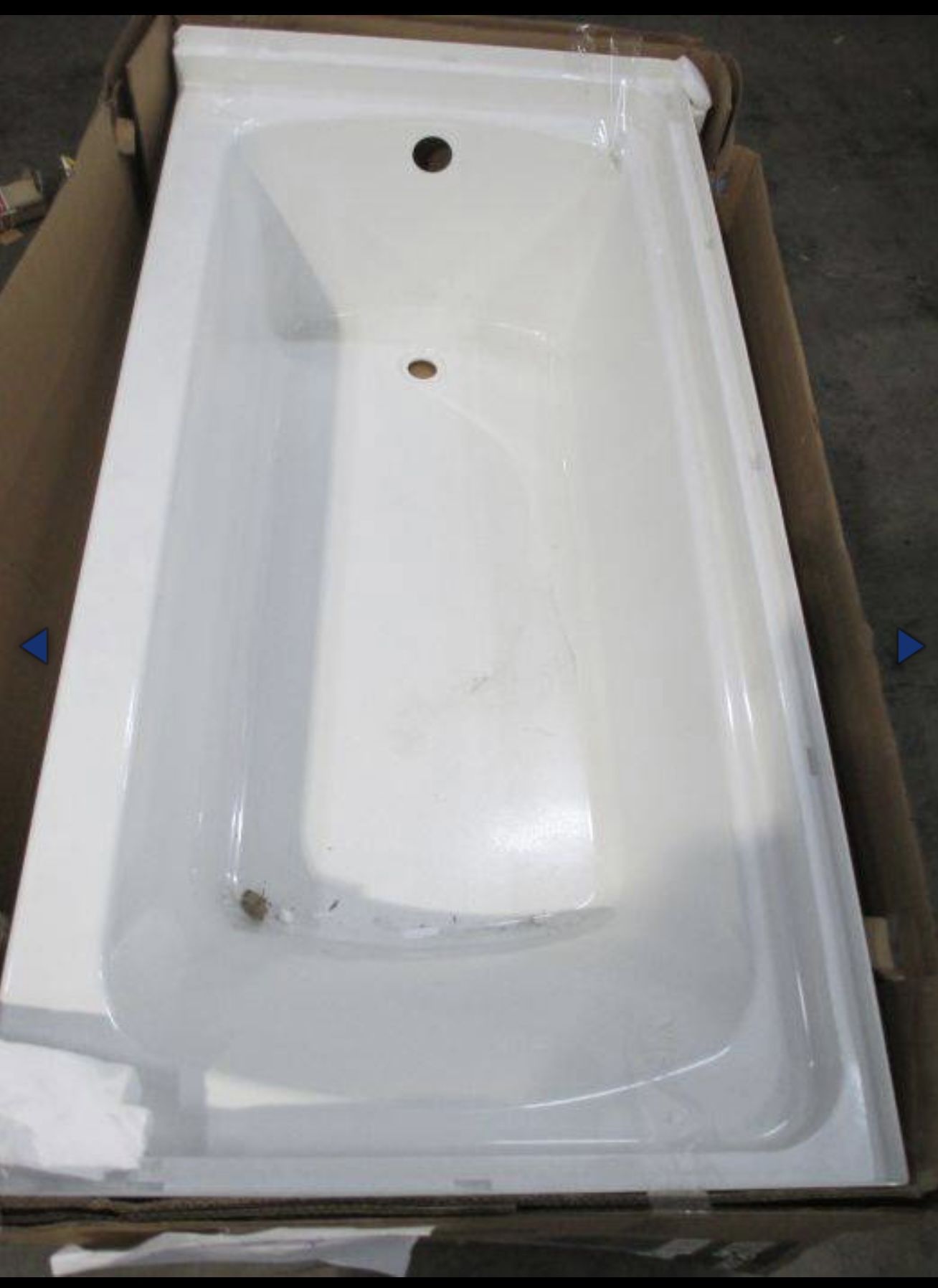 Left Hand Drain Sterling Soaking Tub