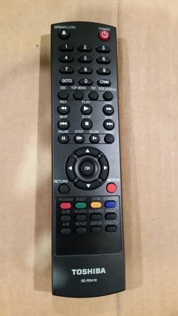 Toshiba blu-ray and DVD remote control.