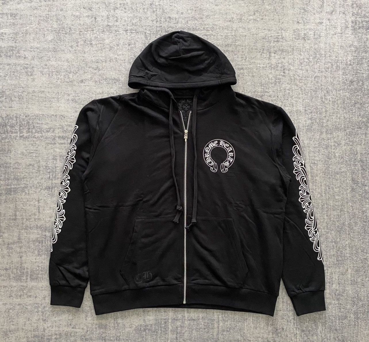 CHROME HEART ZIP UP HOODIE
