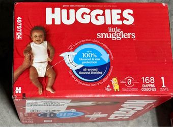 Huggies Size 1 little snugglers 168 diapers
