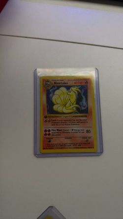 Pokémon base set (Shadowless), holo rare Ninetales 1 EDITION