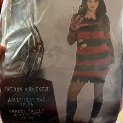 Adult Plus Size 3XL Freddy Krueger Costume