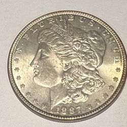 1887 Morgan Silver Dollar