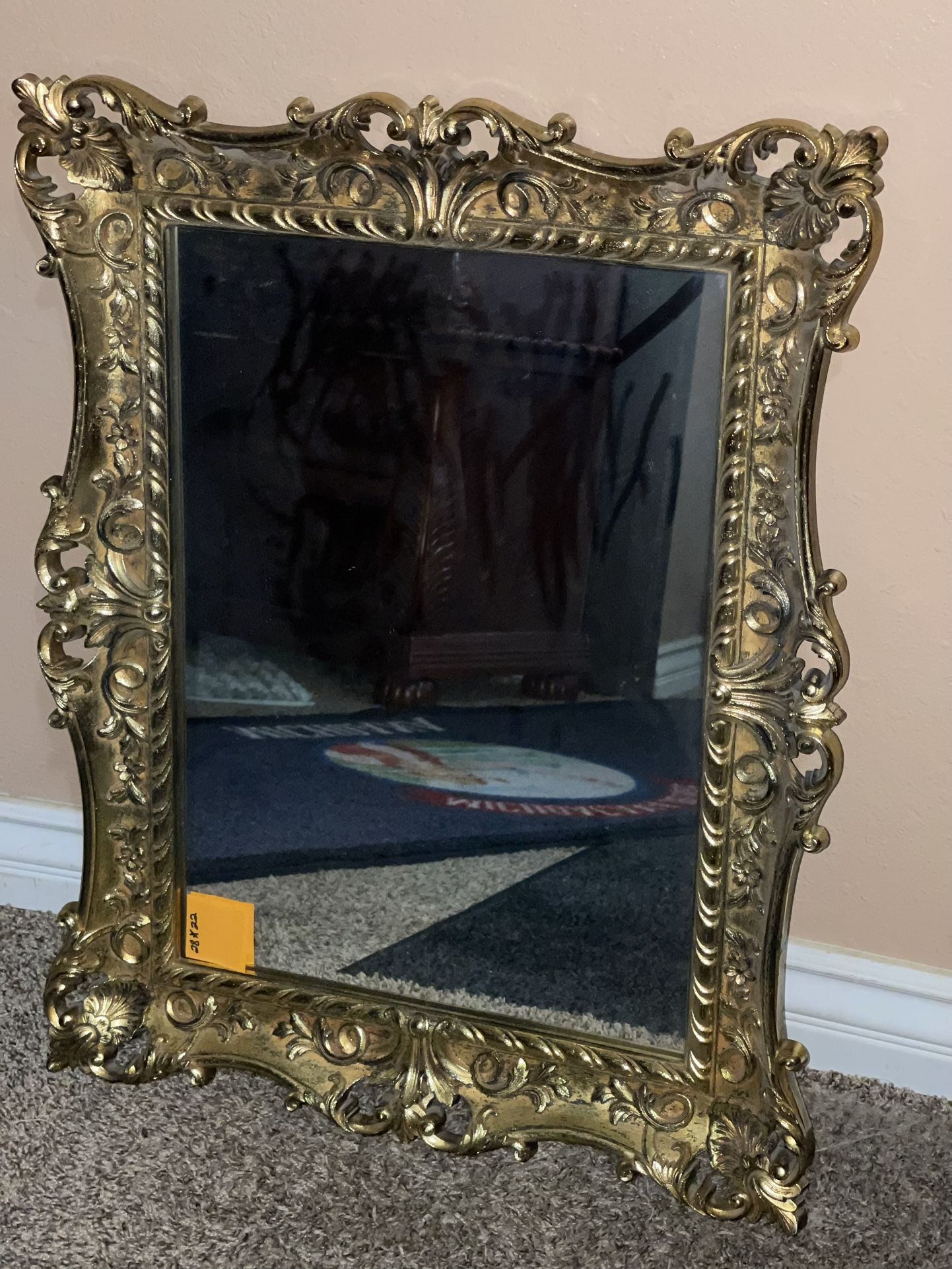 Beautiful Golden Antique Mirror 