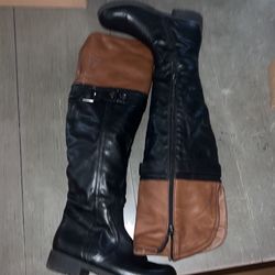 Black An Brown Boots