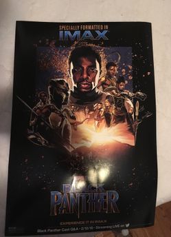 Rare black panther imax poster